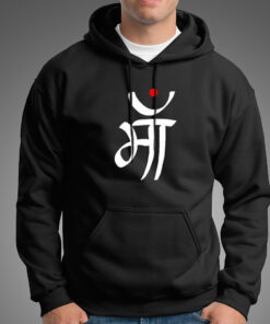 Maa In Hindi Hoodies For Men