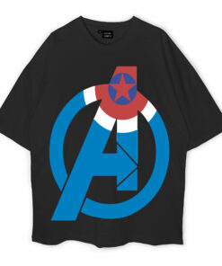Marvel Logo Avenger Oversized T-Shirt