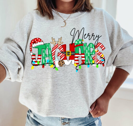 Merry Jaguars Christmas Sweatshirt  Youth and Adult Sizes – DC Jags Sweater