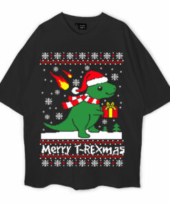 Merry T-Rexmas Oversized T-Shirt