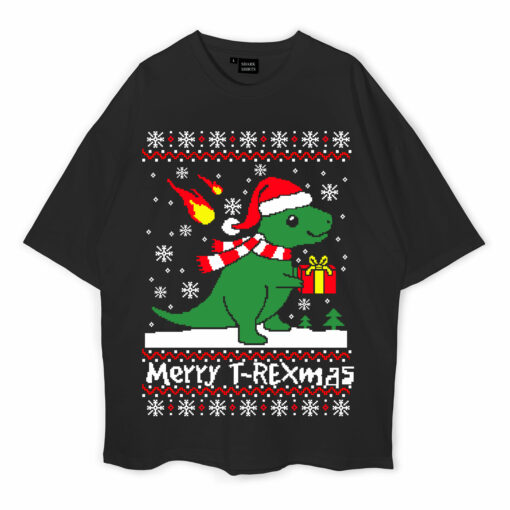 Merry T-Rexmas Oversized T-Shirt