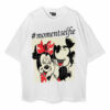 Mickey And Minnie Love Oversized T-Shirt