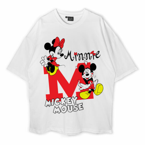 Mickey And Minnie Mouse Oversized T-Shirt