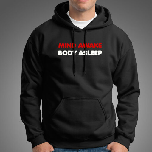 Mind Awake Body Asleep Mr Robot Hoodies For Men