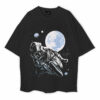 Motorcyclist Sport Bike Rides Oversized T-Shirt