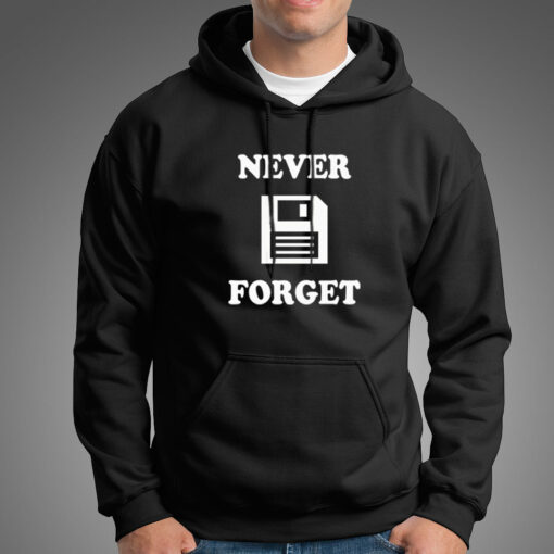 Never Forget Floppy Disks Hoodies For Men