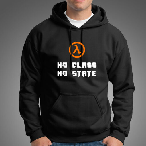 No Class No State Functional Programmer Hoodies For Men