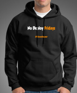 No Deploy Fridays Funny Programming Joke Hoodies For Men