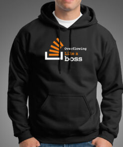 Overflowing Like A Boss Stackoverflow Hoodies For Men