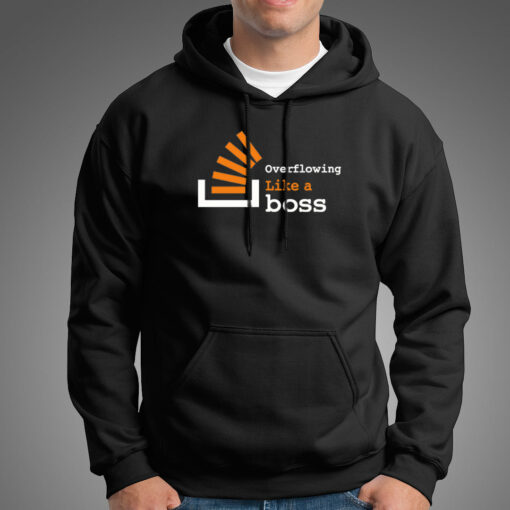 Overflowing Like A Boss Stackoverflow Hoodies For Men