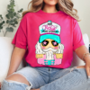 Pink Will Crack Under Pressure Nutcracker Faux Glitter Shirt Christmas Tee