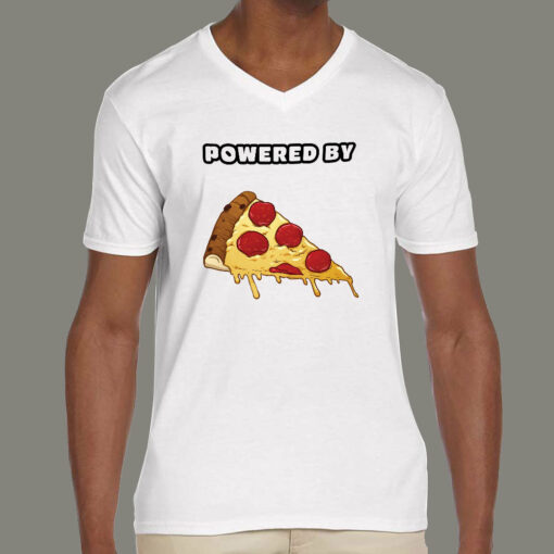 Powered By Pizza Men’s T-shirt