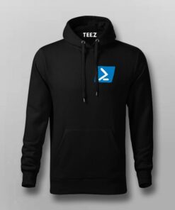 Powershell framework programming IT chest logo t shirt for Men