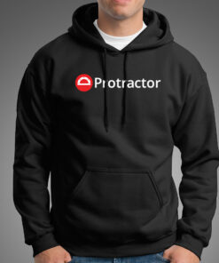 Protractor Automation Tool Programming Hoodies For Men