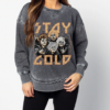 Quality Acid Wash Stay Gold Sweatshirt