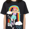 Rainbow Oversized Drop T-Shirt