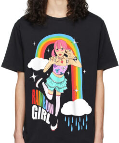Rainbow Oversized Drop T-Shirt