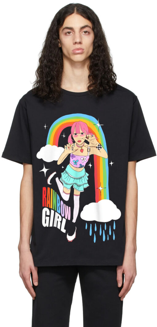 Rainbow Oversized Drop T-Shirt