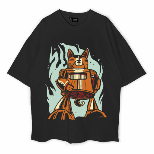 Robot Dog Oversized T-Shirt