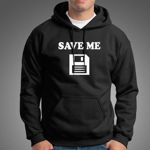 Save Me Floppy Disk Hoodies For Men