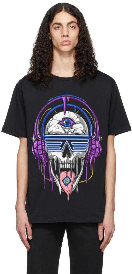 Skull Oversized Drop T-Shirt