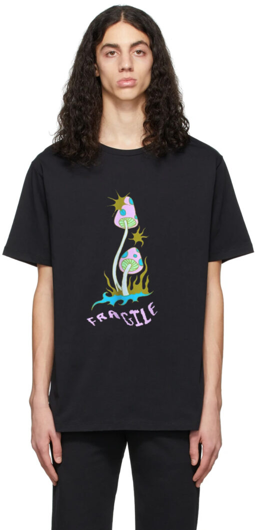 Sparkle Mushrooms Oversized Drop T-Shirt