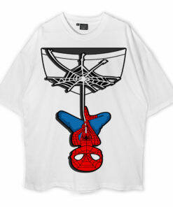 Spider-Man Oversized White T-Shirt