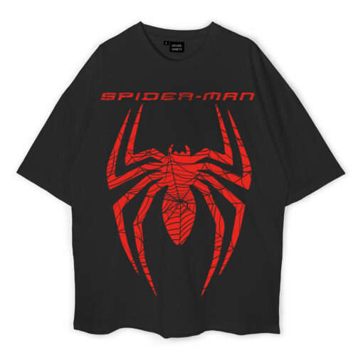 Spiderman Logo Clipart Oversized T-Shirt