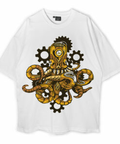 Steampunk Octopus Displate Oversized T-Shirt