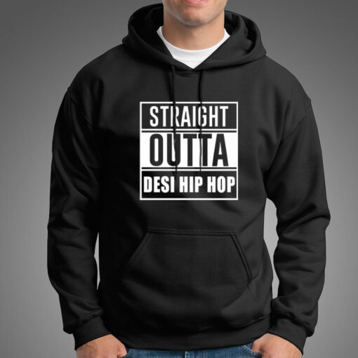 Straigh Outta gym Desi Hip Hop Hoodies For Men