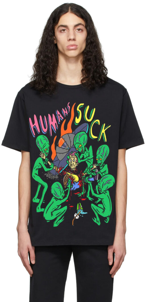 Suck Humans Oversized Drop T-Shirt