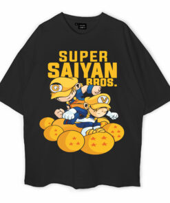 Super Saiyan Bros Oversized T-Shirt