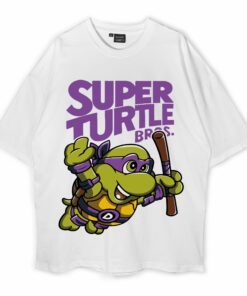 Super Turtle Bros Cutting Board Oversized T-Shirt