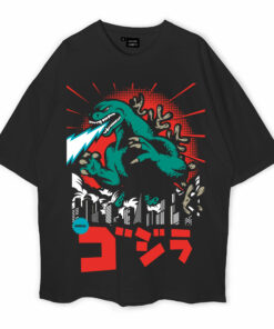 Threadcurry Lizard Godzilla Oversized T-Shirt