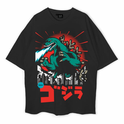 Threadcurry Lizard Godzilla Oversized T-Shirt