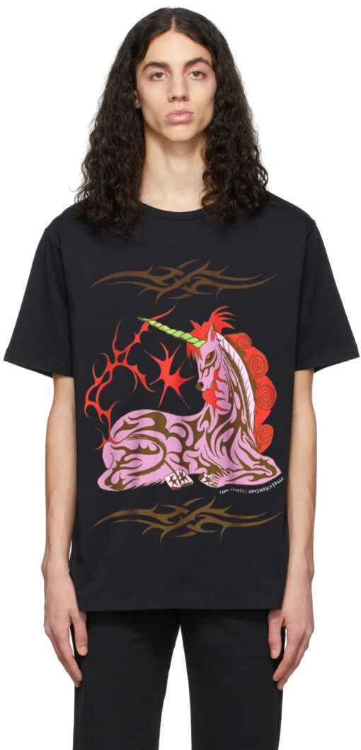 Tribal Unicorn Oversized Drop T-Shirt