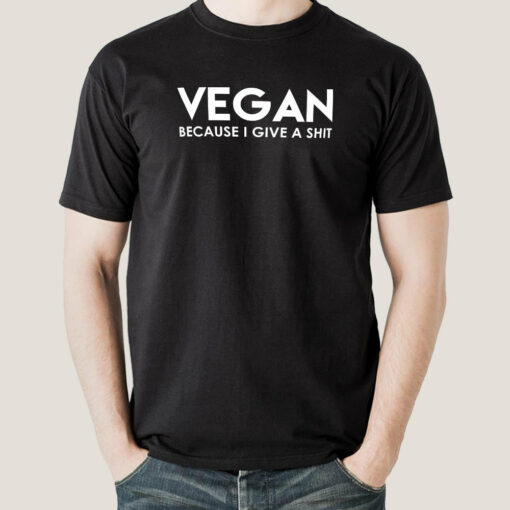 Vegan – Because I Give a Shit Men’s T-shirt