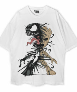 Venom White Oversized T-Shirt