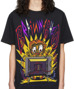 Washed Brain Oversized Drop T-Shirt