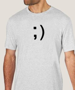 Wink Smiley Emoticon Men’s T-shirt