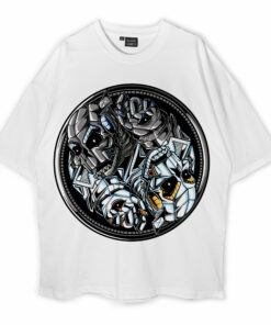 Yin Yang Robot Oversized T-Shirt
