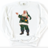 Youth and Adult Luxe Santa Sweatshirt Gildan, Bella ,or Comfort Colors Sweatshirt