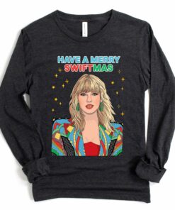 Youth and Adult Sizes Merry Swiftmas Bella Canvas Soft Style Long Sleeve Tee 8248211276027
