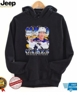 1000th Game Brayden Schenn St Louis Blues shirt