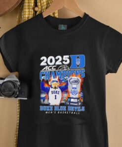 2025 ACC Champions Duke Blue Devils men’s basketball mascot shirt