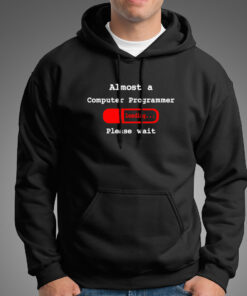 Almost A Computer Programmer Hoodies For Men