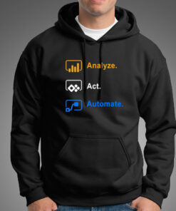 Analyze Act Automate Power Platform Hoodies For Men