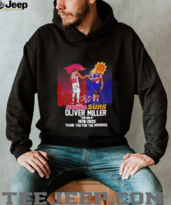 Arkansas and Suns Oliver Miller The Big O 1970 2025 thank you for the memories shirt Arkansas and Suns Oliver Miller The Big O 1970 2025 thank you for the memories shirt