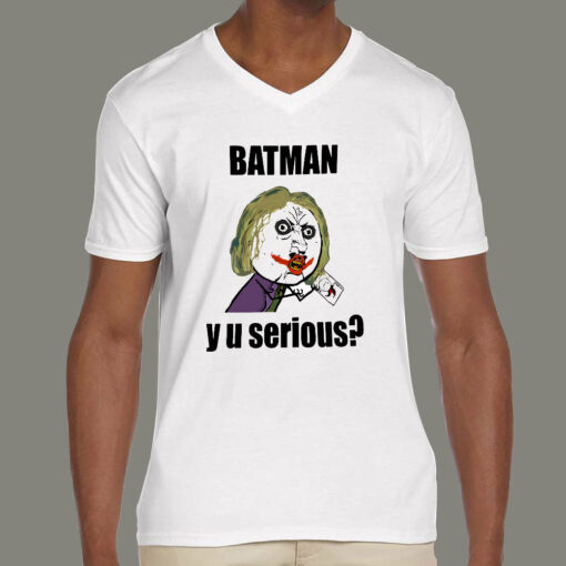 Batman Y U Serious Joker Asks Batman Meme Men’s T-shirt