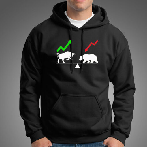 Bear And Bull Market Hoodies For Men